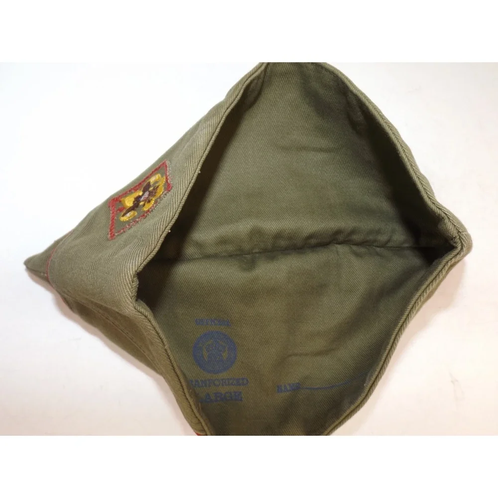Vintage BSA Boy Scouts of America Official Garrison Olive Green Size Medium